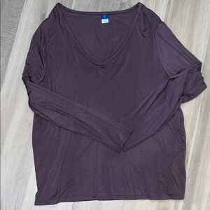 Old Navy Women's Deep Purple Long Sleeve Tee